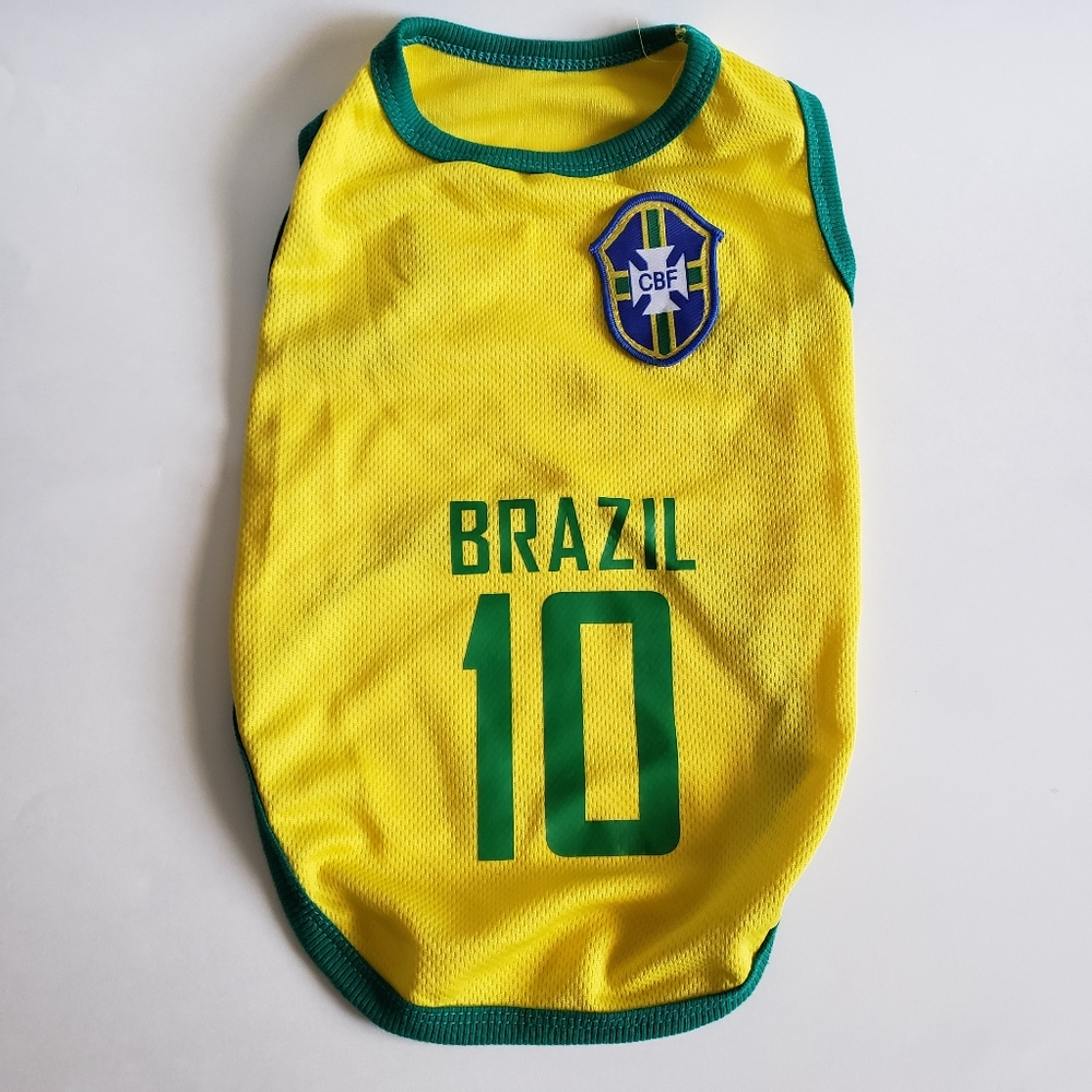 Brazil National Football Team "Seleção Canarinho" Dog Jersey - Soccer